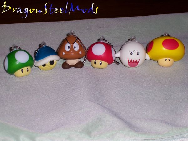 mario plush keychains