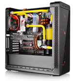 Thermaltake View 27 supports motherboards up to standard ATX, a tower CPU cooler with maximum height 155mm Thermaltake View 27 supports motherboards up to standard ATX, a tower CPU cooler with maximum height 155mm